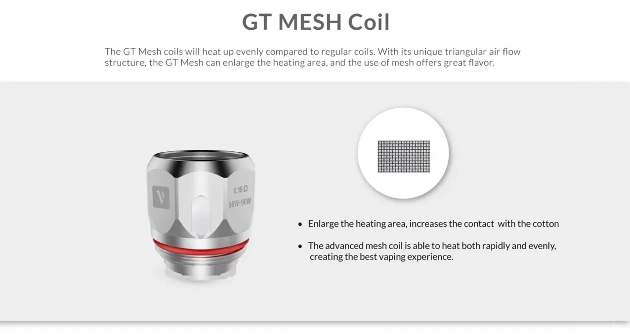 Vaporesso NRG GT Core Coil for SWAG, NRG SE, Revenger, NRG, NRG Mini,Revenger X,Switcher,Switcher LE,Cascade One,Cascade One Plus,Cascade Baby,Cascade Mini,Revenger Mini,Skrr Tank,SWAG II (3pcs/pack) 2