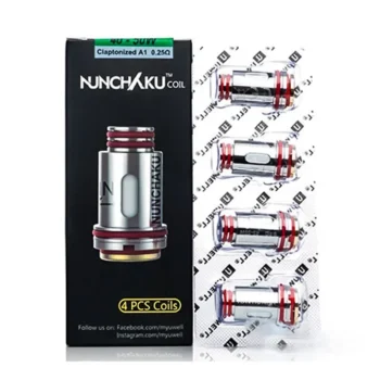 Uwell Replacement Coils (0.2ohm & 0.25ohm & 0.4ohm & 0.14ohm) for Nunchaku,Nunchaku 2 Tank Atomizer (4pcs/Pack)