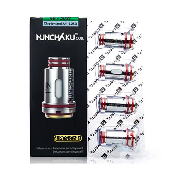 Uwell Replacement Coils (0.2ohm & 0.25ohm & 0.4ohm & 0.14ohm) for Nunchaku,Nunchaku 2 Tank Atomizer (4pcs/Pack) - Image 3