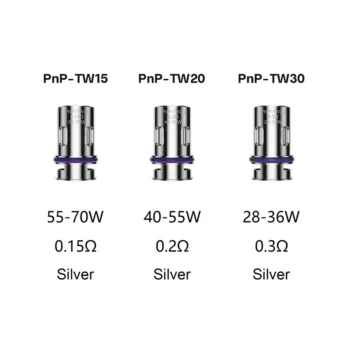 Voopoo PnP Replacement Coils for Drag Baby/Mini/2/S/X,VINCI Series Kit,Argus Pro,PnP 20/22,V.SUIT,Doric 60,Drag E60,Drag H80 S (5Pcs/Pack)