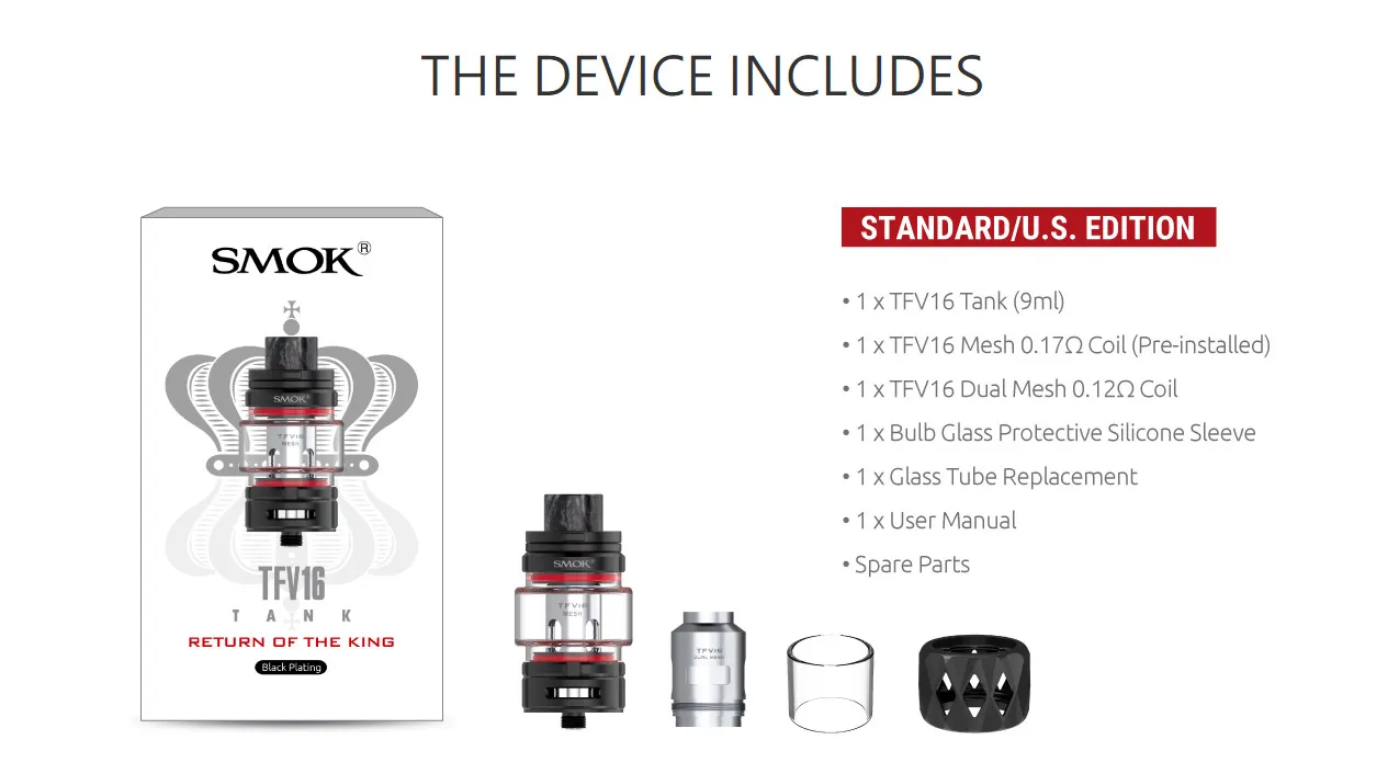 SMOK TFV16 Tank Atomizer 9ml 2