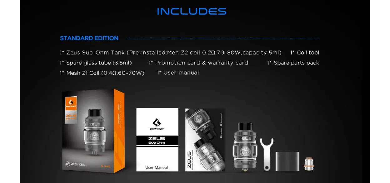Geekvape Z Sub Ohm Tank Atomizer 5ml 9