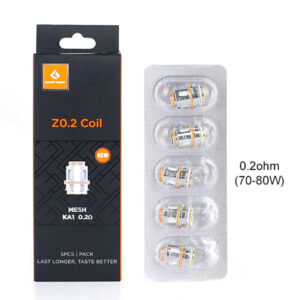 Geekvape Z Series Coil For Z (Zeus) Sub Ohm Tank,Obelisk Tank,Obelisk 120FC kit,Obelisk 200 kit,Z Sub Ohm 2021 Tank,Z Sub Ohm SE Tank,Z Fli Tank / Aegis Legend III Kit (5pcs/pack) 2