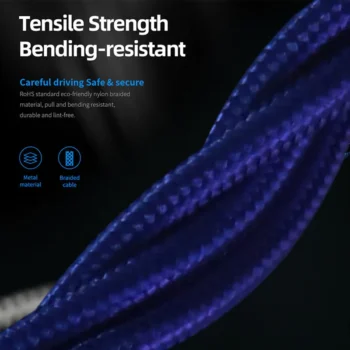 Kumiho K1 3 in 1 Magnetic 3A Braided Fast Charge Sync Cable