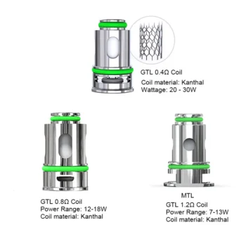 Eleaf GTL Coil Head for Glass Pen Kit, Pico Compaq Kit,iJust AIO Kit, iJust 3 Kit,iSOLO R Kit,iJust P40 Kit,ijust D20(5pcs/pack)