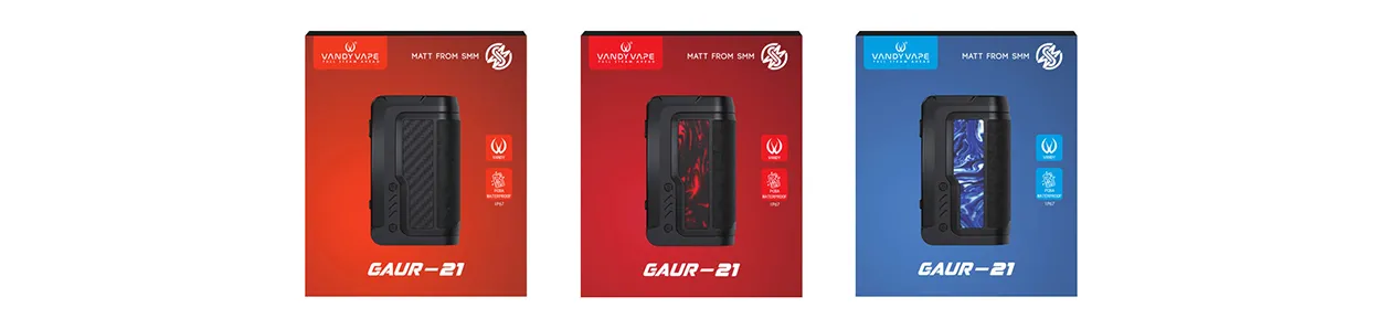 Vandy Vape GAUR-21 Dual 21700 Box Mod 200W 16