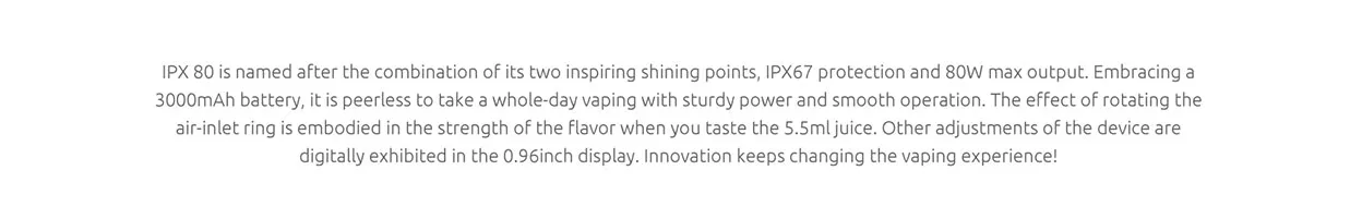 SMOK IPX80 80W Pod Mod Kit 3000mAh 5.5ml 2
