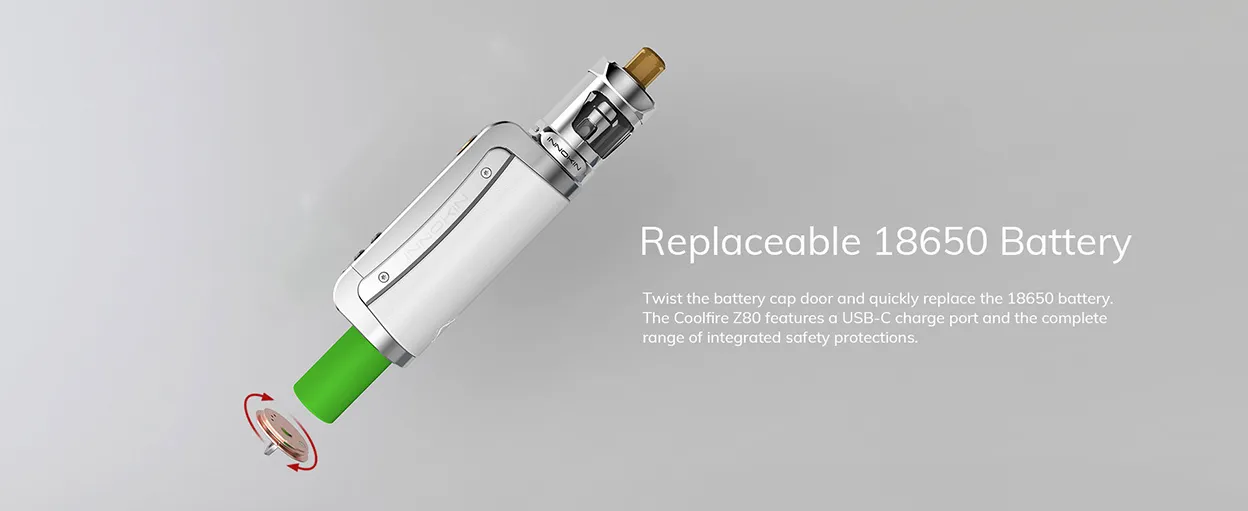 Innokin Coolfire Z80 Box Mod Kit with Zenith II Tank Atomizer 5.5ml 6