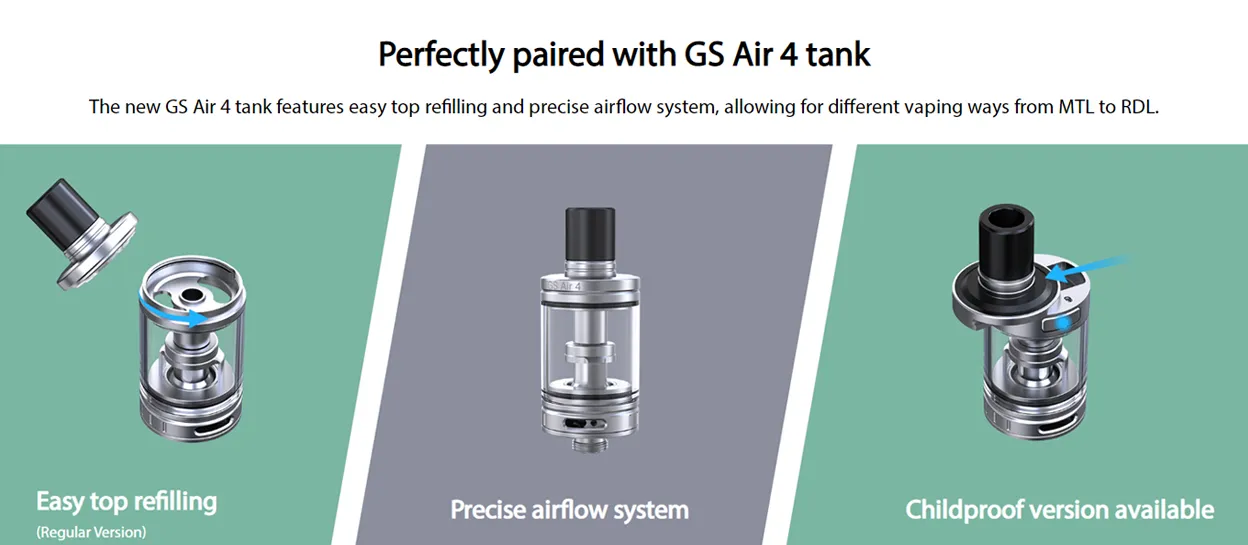 Eleaf GS Air 4 Tank Atomizer 2ml / 2.5ml 3