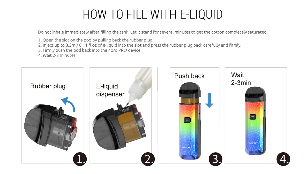 SMOK Nord Pro Pod System Kit 1100mAh 3.3ml 15