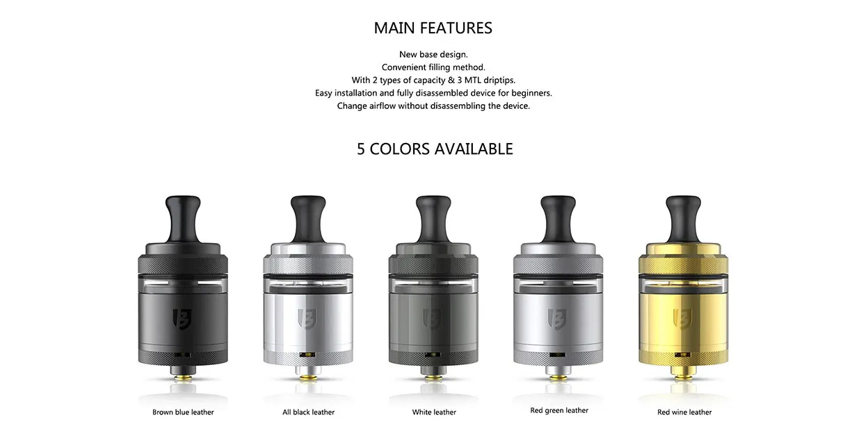 Vandy Vape Berserker V3 (B3) MTL RTA Atomizer 24mm 6ml/2ml 2