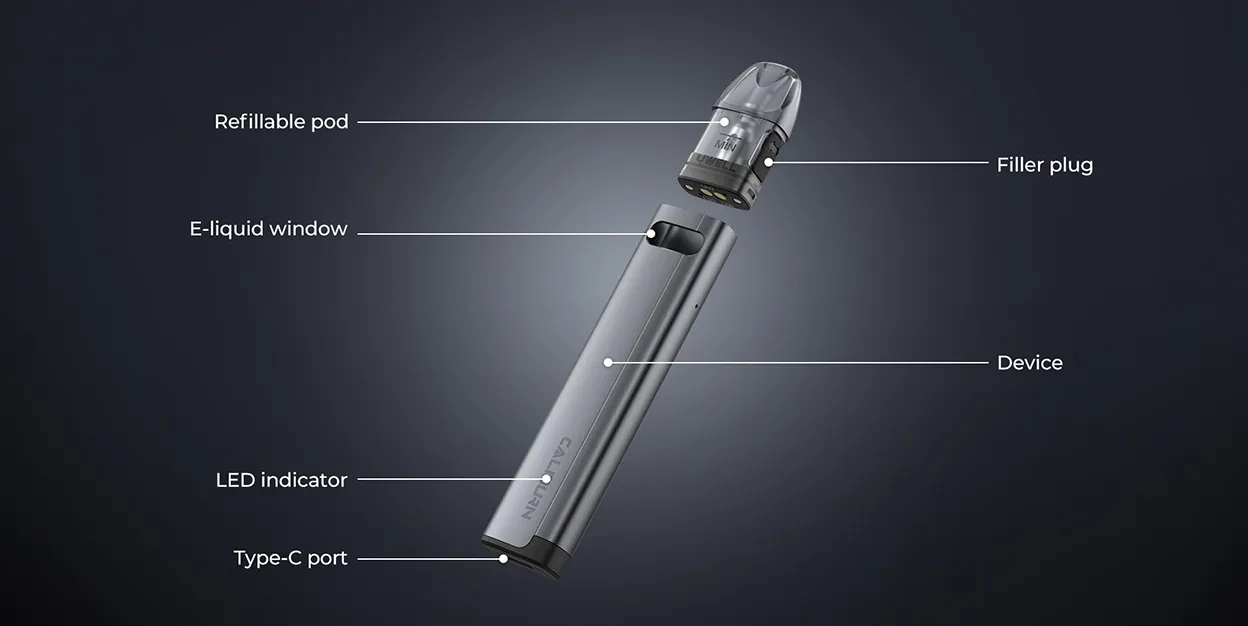 Uwell Caliburn A2S Pod System Kit 520mAh 2ml 3