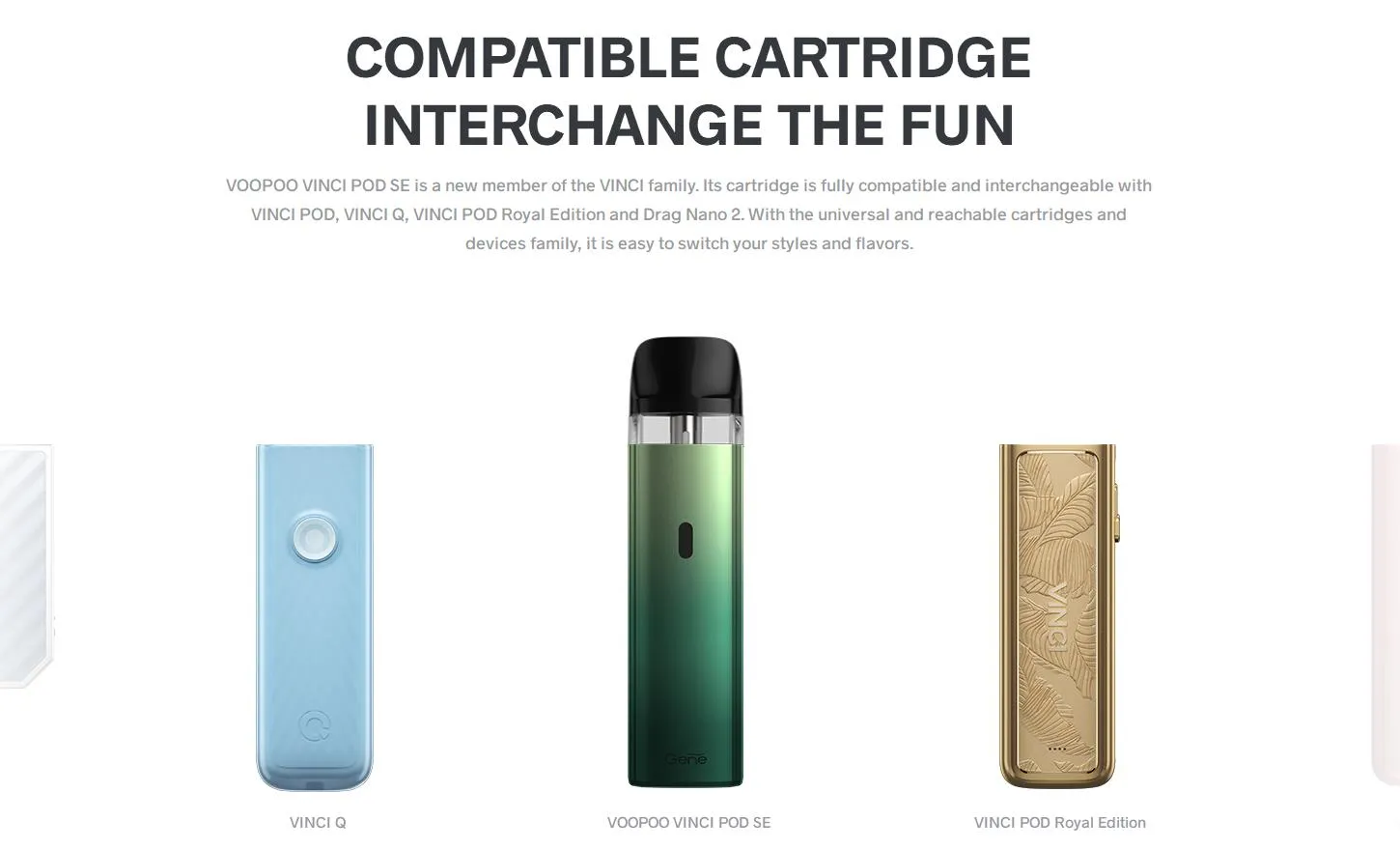 VOOPOO Vinci Pod SE Kit 900mAh 2ml 6
