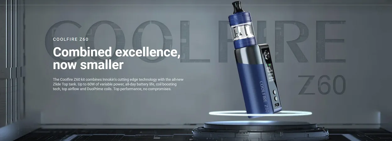 Innokin Coolfire Z60 Box Mod Kit with Zlide Top Tank Atomizer 2500mAh 3ml 1