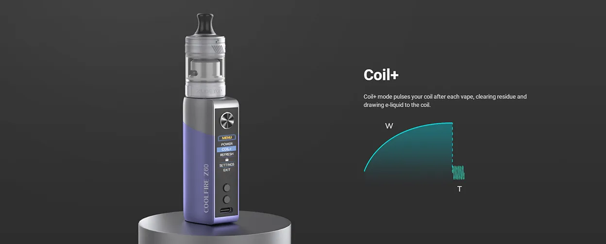 Innokin Coolfire Z60 Box Mod Kit with Zlide Top Tank Atomizer 2500mAh 3ml 6