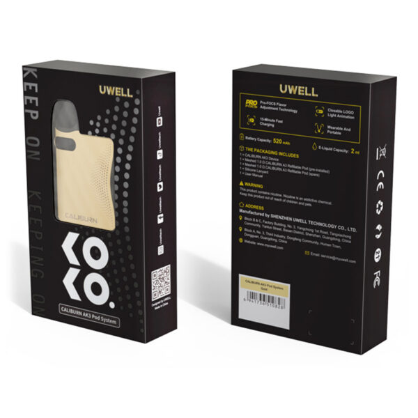 Uwell Caliburn AK3 Pod System Kit 520mAh 2ml - Image 11