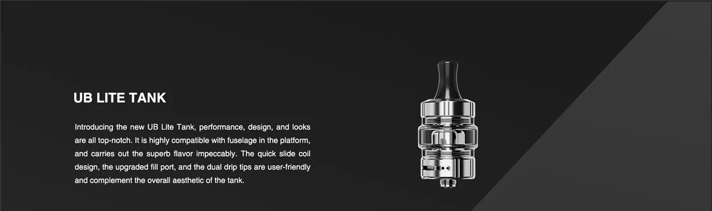 Lost Vape Thelema Mini 45W Box Mod Kit with UB Lite Tank Atomizer 1500mAh 3.5ml 12
