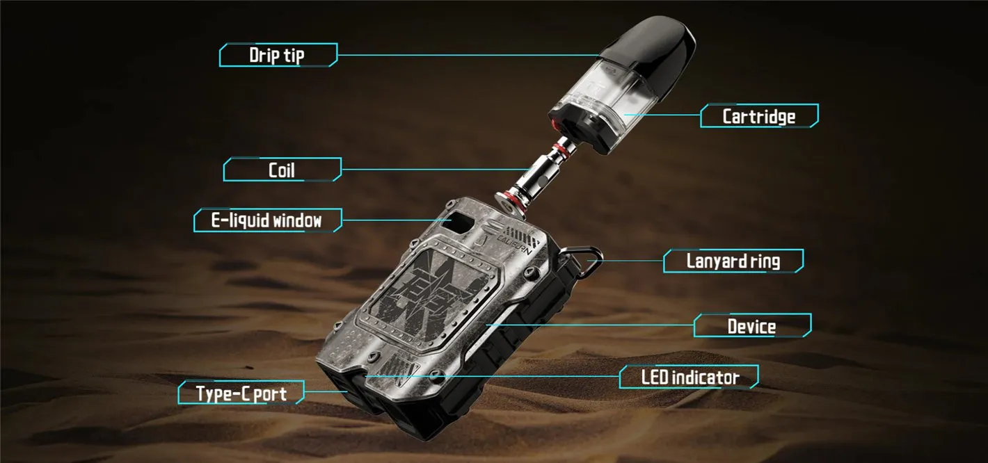 Uwell Caliburn TENET Koko Pod System Kit 950mAh 2ml 3