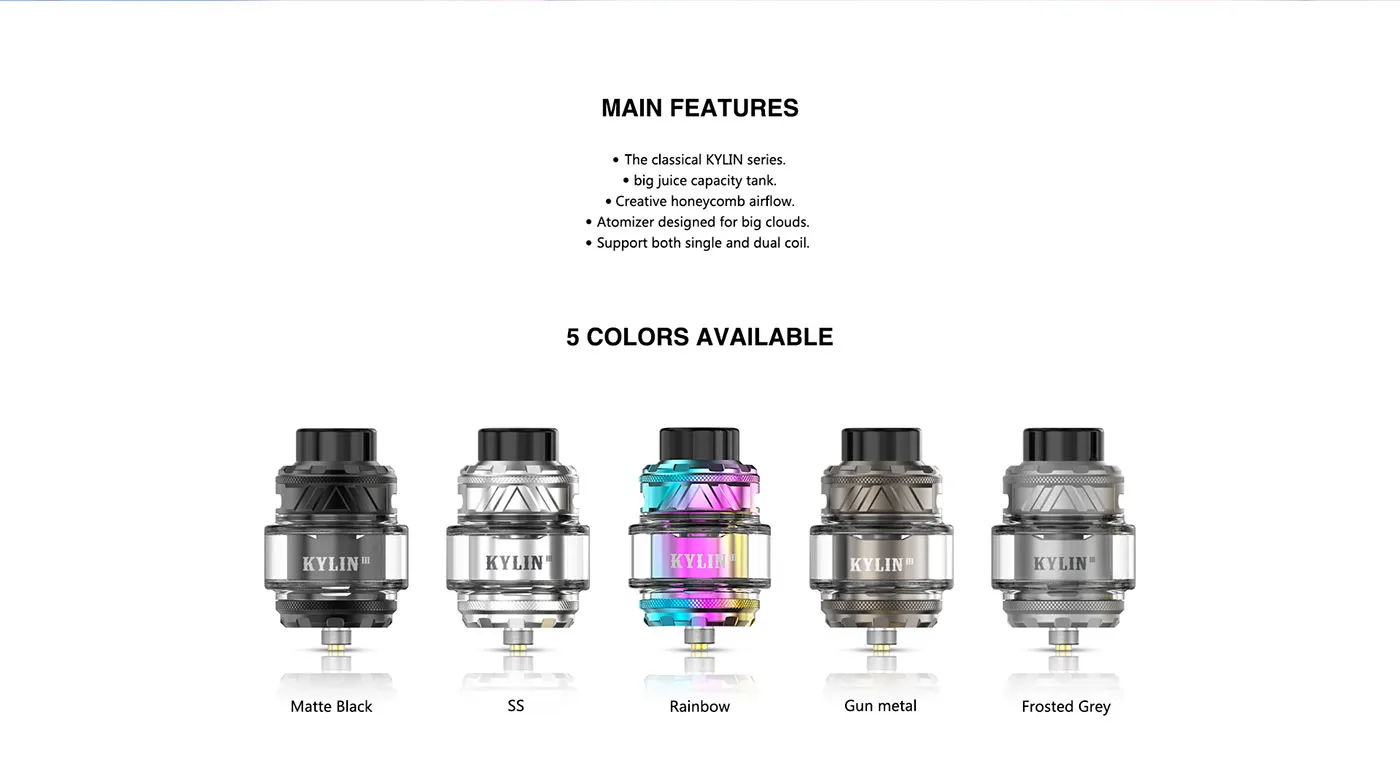 Vandy Vape Kylin V3 RTA Atomizer 6ml 2