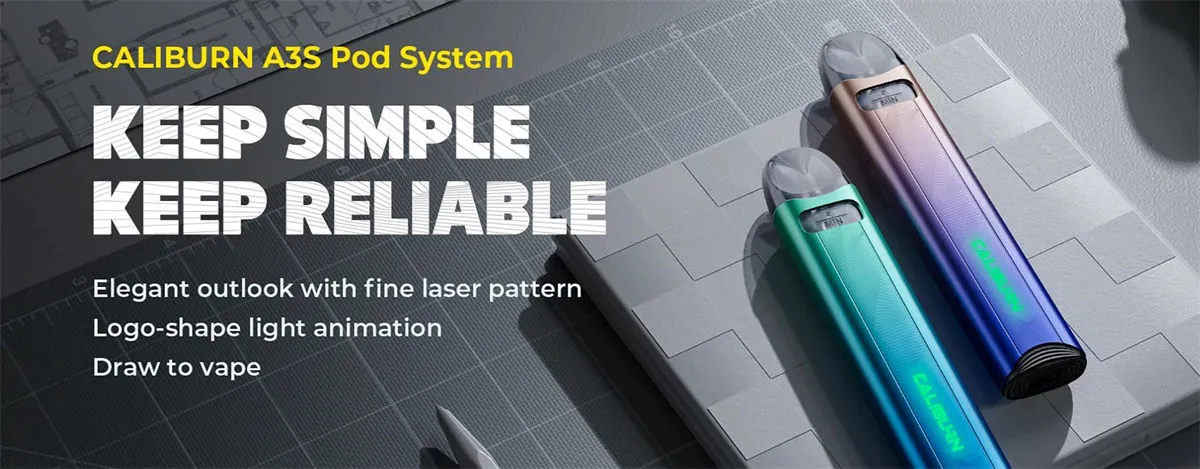 Uwell Caliburn A3S Pod System Kit 520mAh 2ml 1