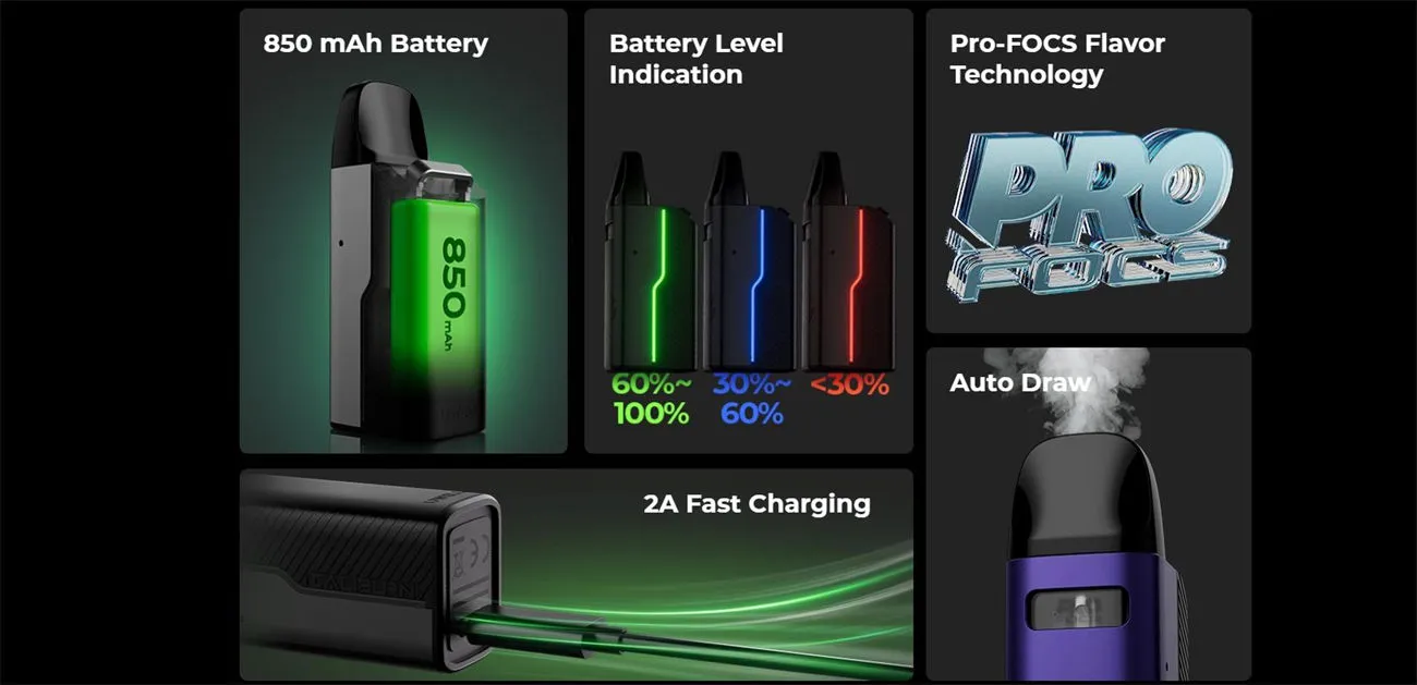 Uwell Caliburn GZ2 Pod System Kit 850mAh 2ml 11