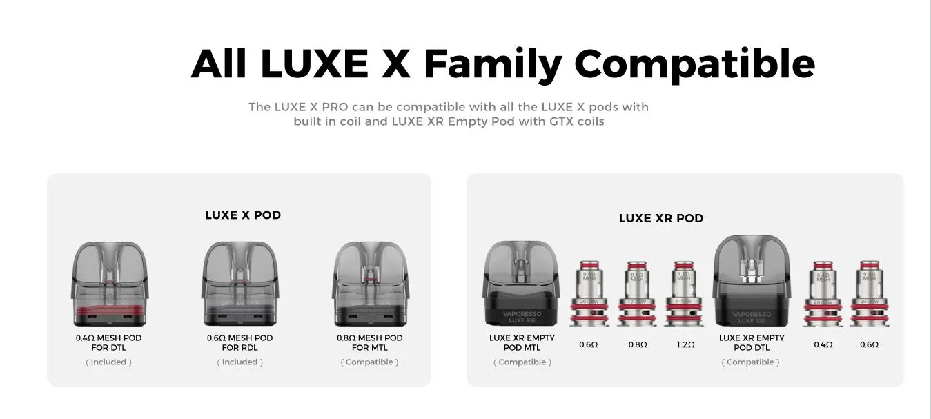 Vaporesso LUXE X PRO Pod System Kit 1500mAh 5ml 9