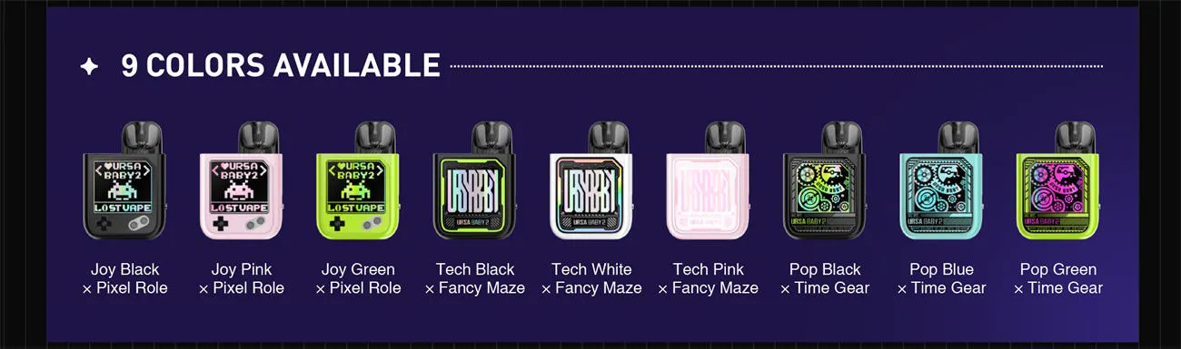 Lost Vape Ursa Baby 2 Pod System Kit 900mAh 2.5ml / 2ml 1