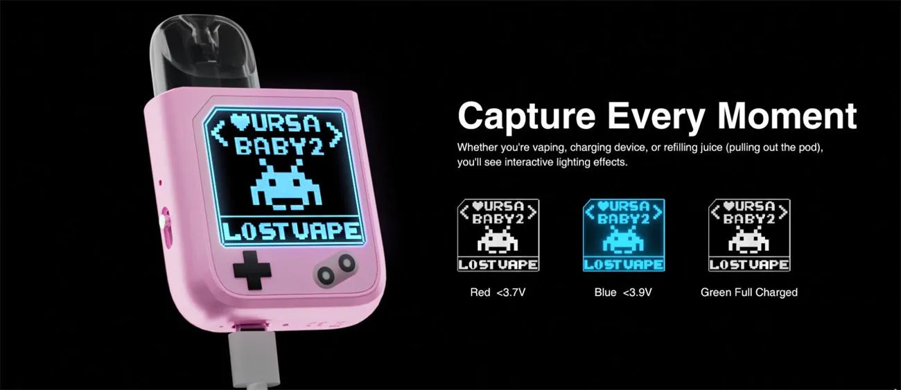 Lost Vape Ursa Baby 2 Pod System Kit 900mAh 2.5ml / 2ml 5