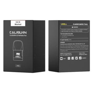 Uwell Caliburn G3 / Caliburn GK3 / Caliburn G3 ECO / Caliburn GK3 TENET / Caliburn G3 Lite Pod Cartridge 2.5ml / 3ml (4pcs/pack) 2