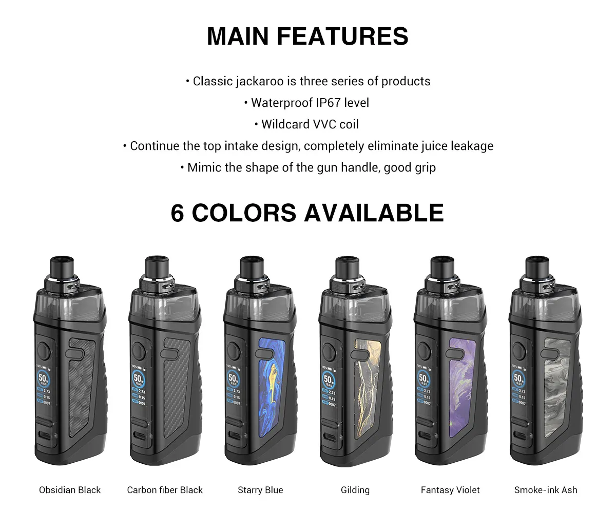 Vandy Vape Jackaroo 18650 Pod Kit 4.7ml 2