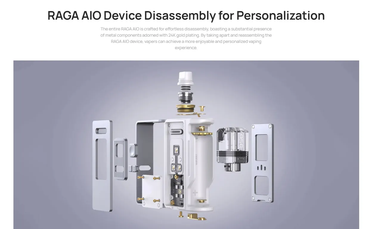 Aspire Raga Aio Pod System Kit 4.5ml 4