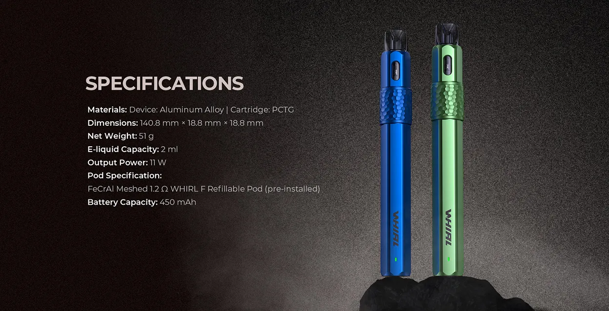 UWELL Whirl F Pod System Kit 450mAh 2ml 9