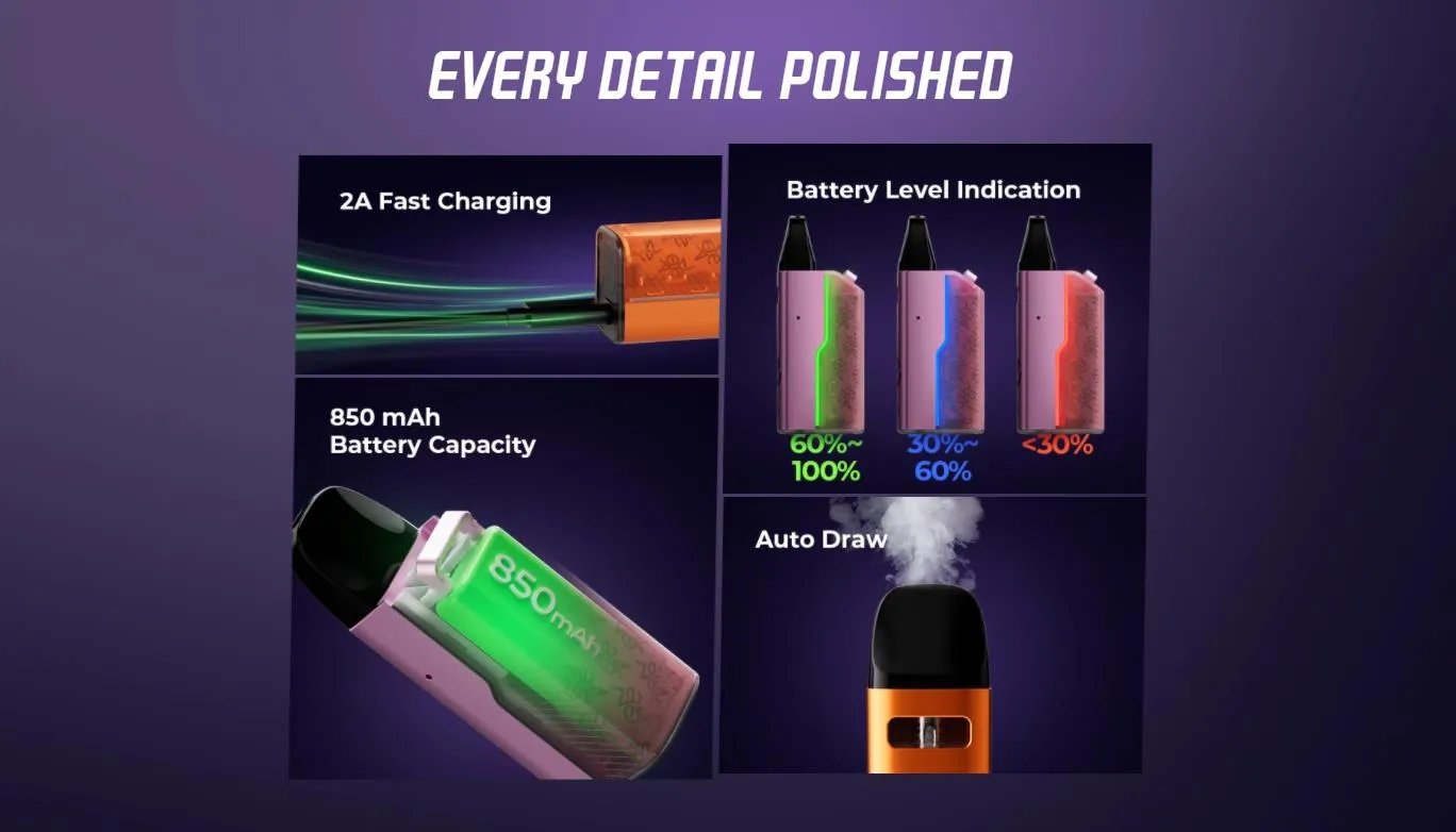 Uwell Caliburn GZ2 Cyber Pod System Kit 850mAh 2ml 10