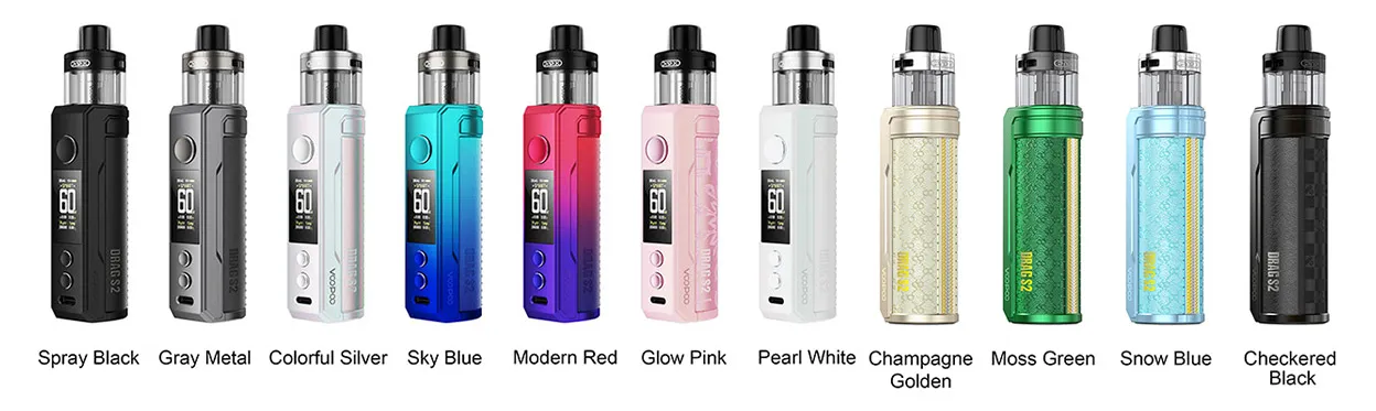 Voopoo Drag S2 60W Box Mod Kit with PnP X Cartridge DTL / MTL 2500mAh 5ml 1