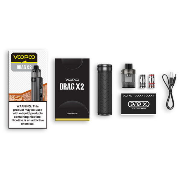 Voopoo Drag X2 80W Box Mod Kit with PnP X Cartridge DTL 5ml - Image 3