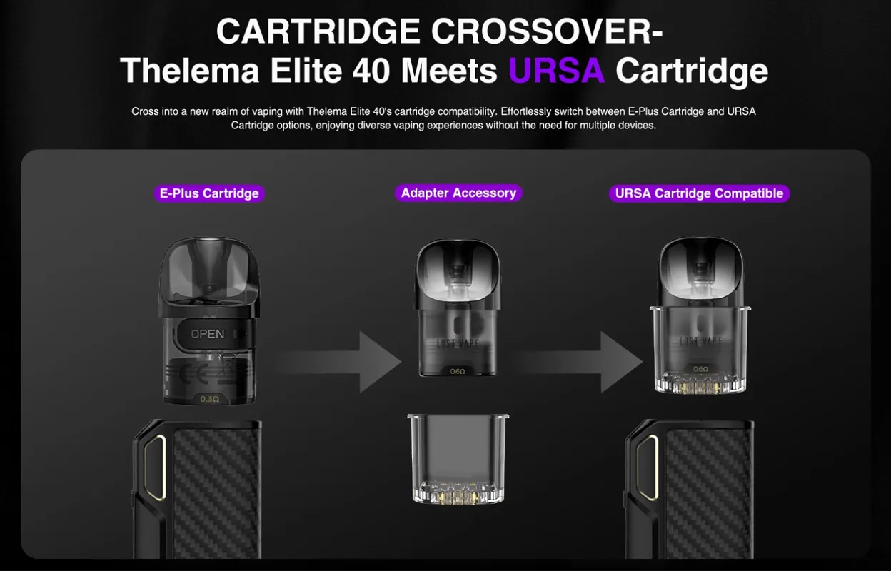 Lost Vape Thelema Elite 40 Pod System Kit 1400mAh 3ml 8