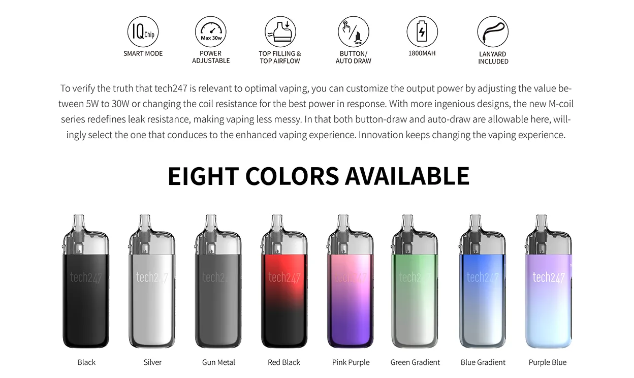 SMOK Tech247 Pod System Kit 1800mAh 4ml 34