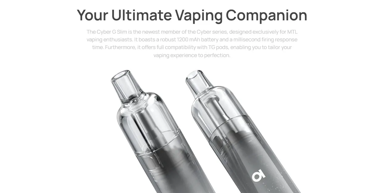 Aspire Cyber G Slim Pod System Kit 1200mAh 3ml 3