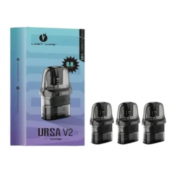 Lost Vape Ursa V2 Pod Cartridge for  Ursa Nano Kit / Ursa Baby Pod Kit / Ursa Pro Kit / Ursa Nano Pro / Ursa S Kit / Ursa Baby Pro Kit / Ursa Pocket Kit / Ursa Nano Air Kit / Ursa Nano 2 Kit / Ursa Cap Kit / Epoch Kit 2.5ml (3pcs/pack)