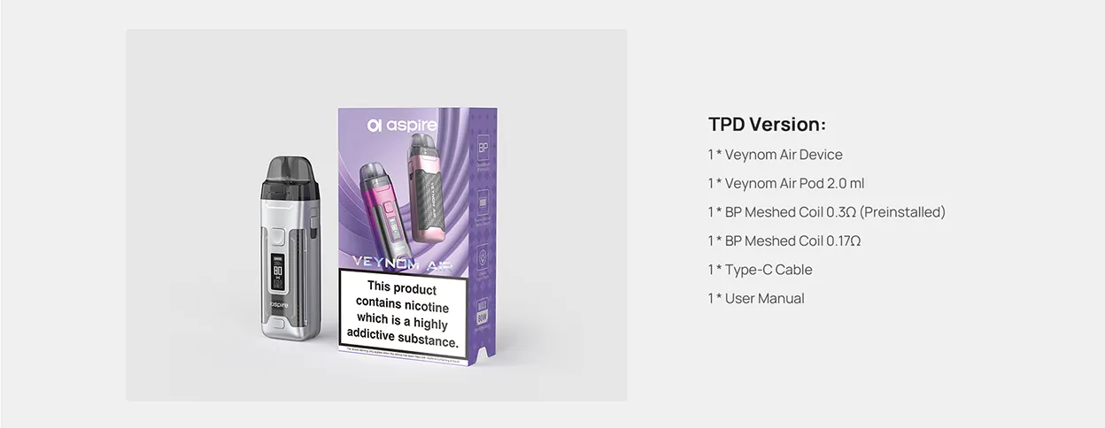 Aspire Veynom Air Pod System Kit 2800mAh 5ml 15
