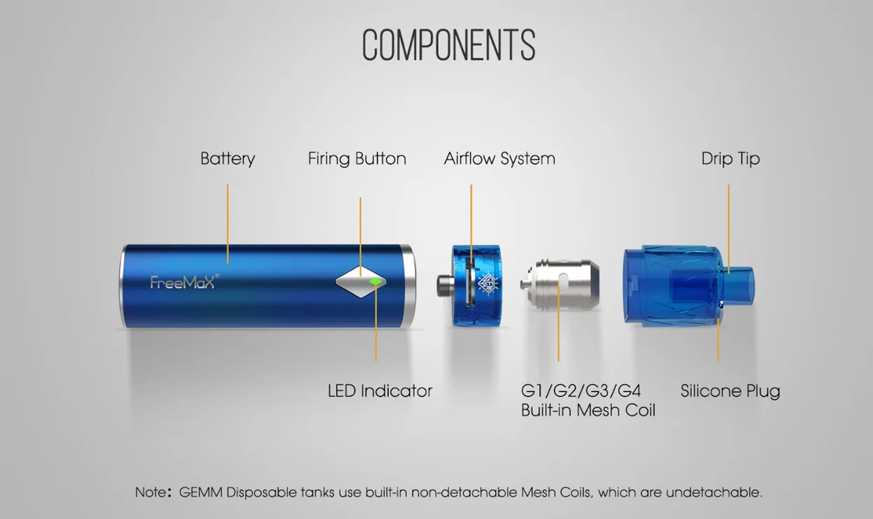 Freemax Gemm 80W Starter Kit 2900mAh 5ml 4