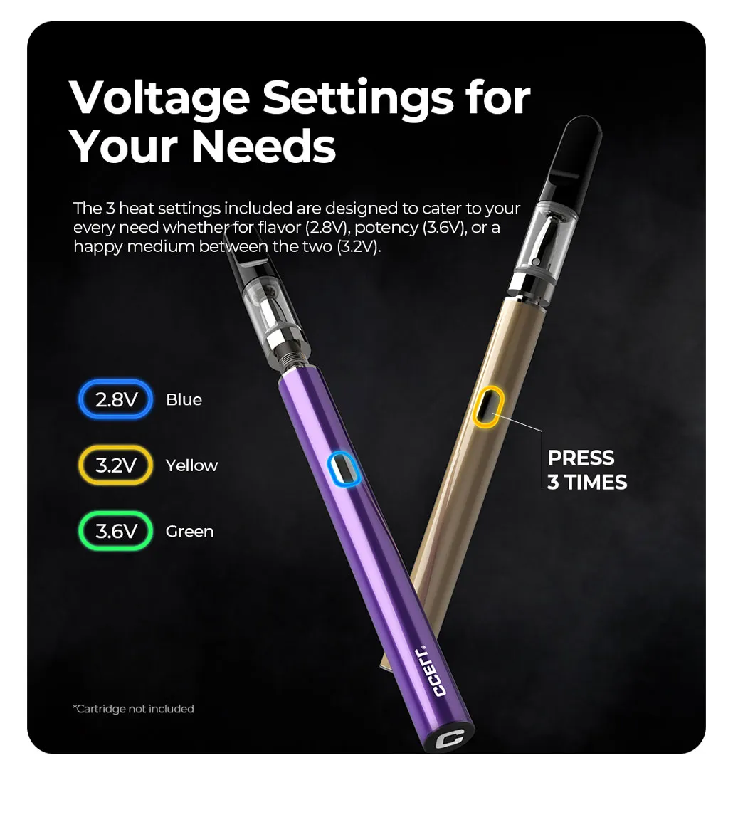 CCELL M3B Pro 510 Vaporizer Battery 350mAh 4