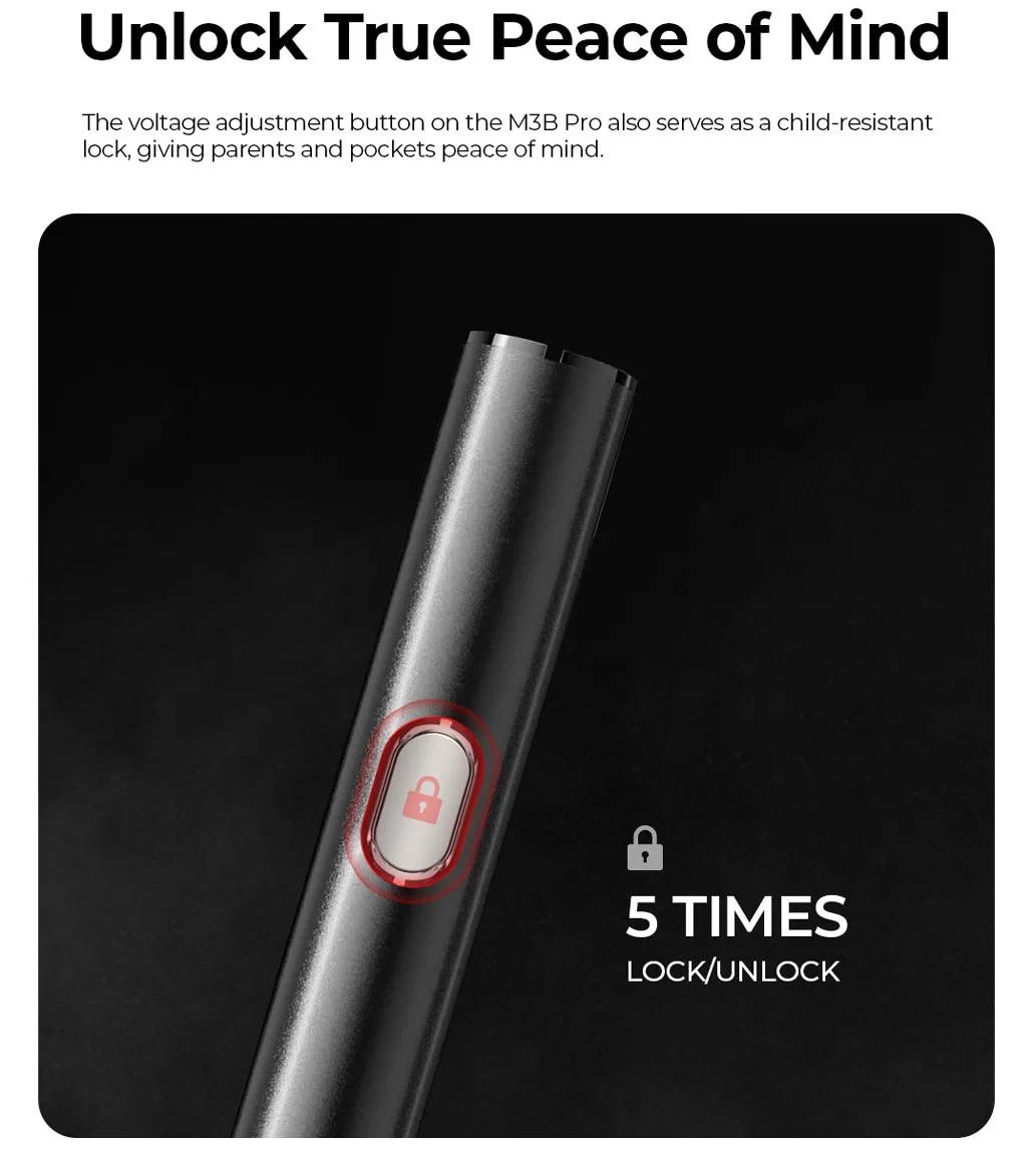 CCELL M3B Pro 510 Vaporizer Battery 350mAh 5