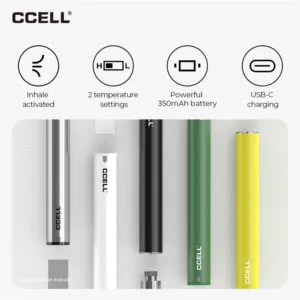 CCELL M3 Plus 510 Vaporizer Battery 350mAh