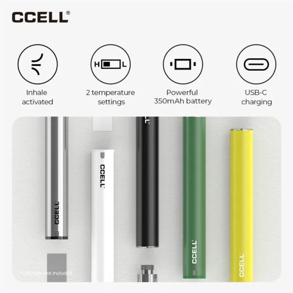 CCELL M3 Plus 510 Vaporizer Battery 350mAh