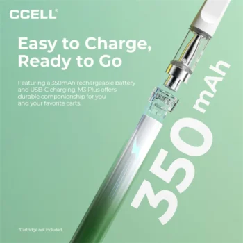 CCELL M3 Plus 510 Vaporizer Battery 350mAh