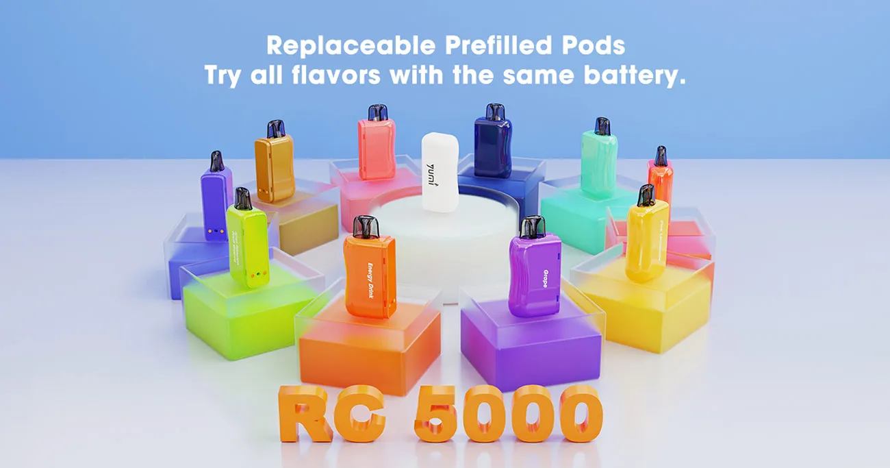 YUMI RC5000 Replaceable Disposable Pod Kit 650mAh 8ml 3