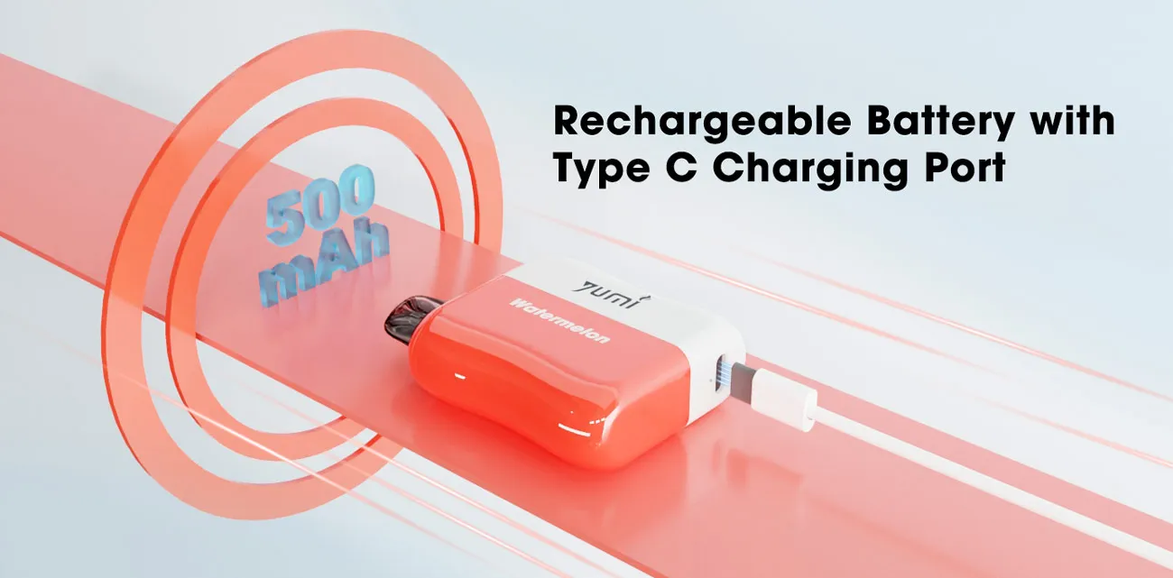 YUMI RC5000 Replaceable Disposable Pod Kit 650mAh 8ml 6