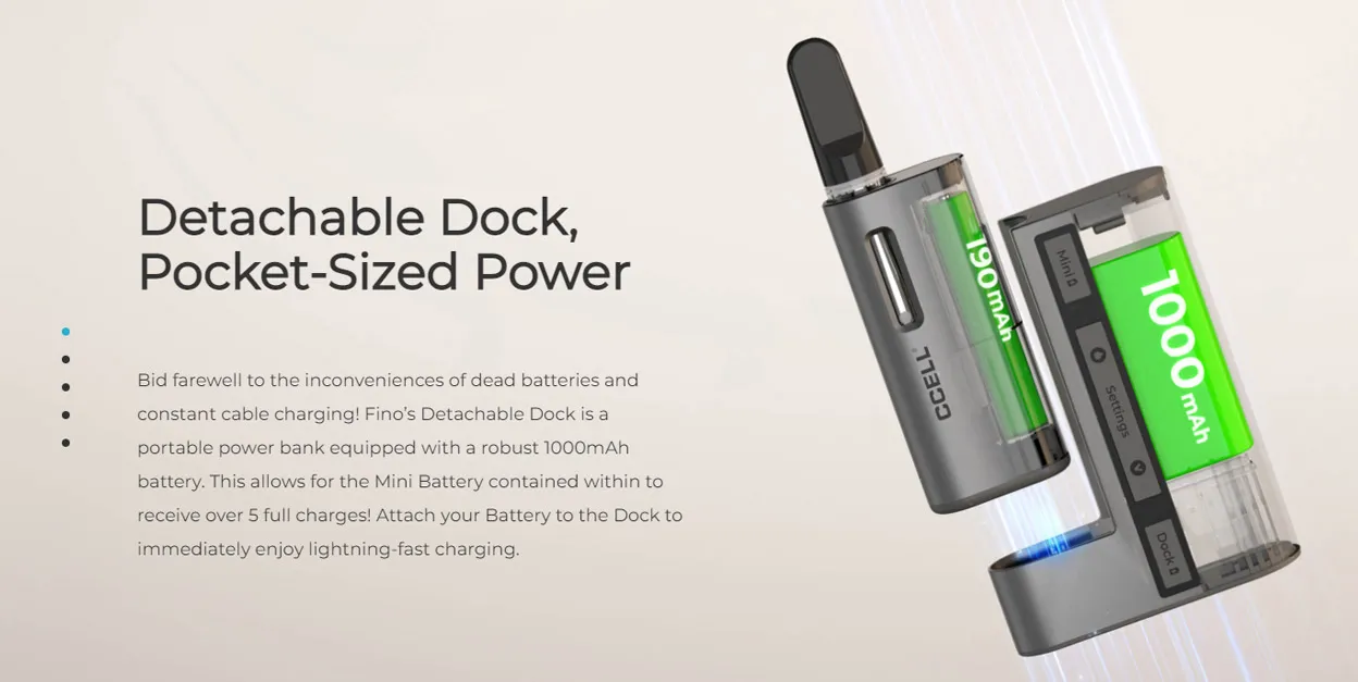 CCELL Fino 510 Vaporizer Battery 1190mAh 2