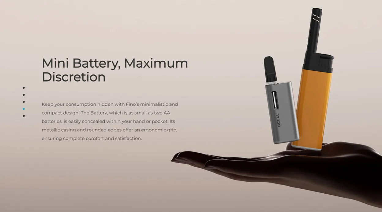 CCELL Fino 510 Vaporizer Battery 1190mAh 5
